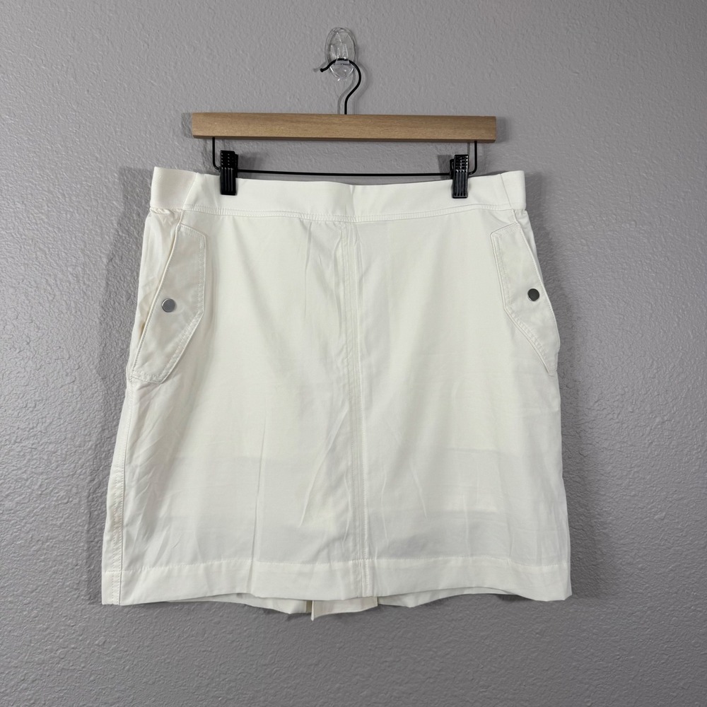 Athleta Women's Plus Size 16 Magnolia‎ White Vienna Cargo Skort
